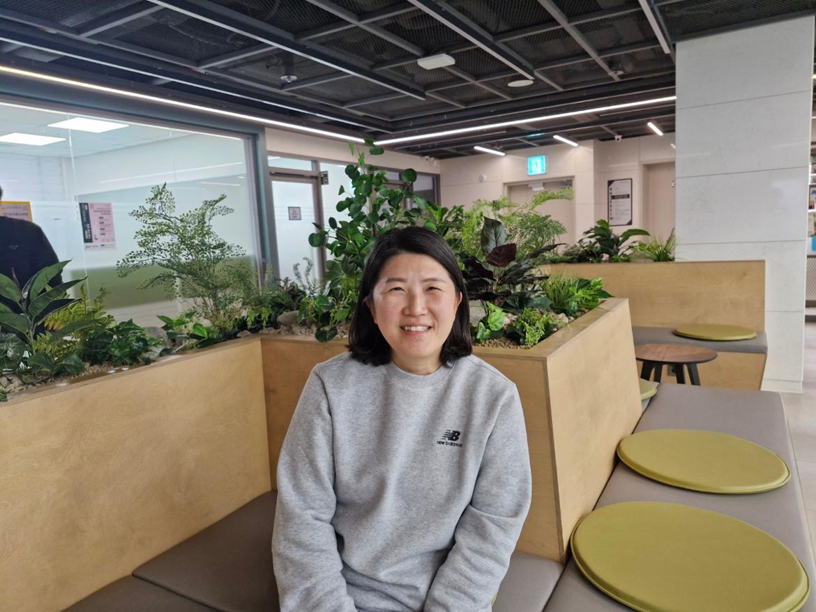 윤자영 대표 인터뷰 장면